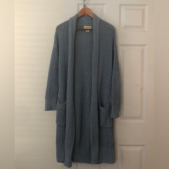 Ralph Lauren Women's Stretch Pocketed Waffle Knit Long Sleeve Open Front Jacket Black Size X-Large